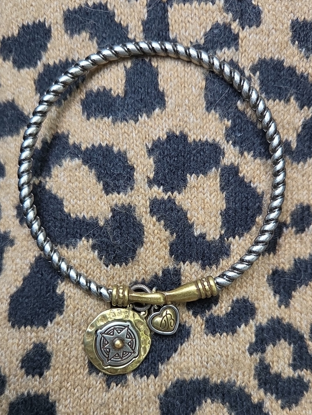 Brighton Art & Soul "Not All Who Wander Are Lost" Charm Bracelet. NWOT